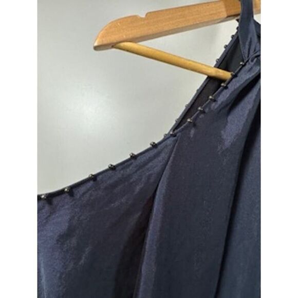 RAMY BROOK Women's Alana Beaded Cold-Shoulder Long Sleeve Blouse Blue Medium - Picture 3 of 11